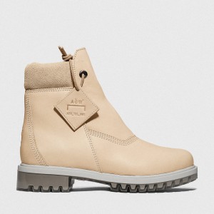 Timberland A-COLD-WALL* 6-Inch Zip Up Boots Boot Damen Hellbeige | ATXV54926