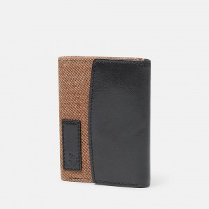 Timberland Canvas and Leather Billfold Wallets Taschen Damen Braun | HJQY02961