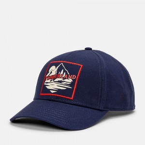 Timberland Mountain Patch Baseball Cap Hüte Damen Navy | KQPG04796