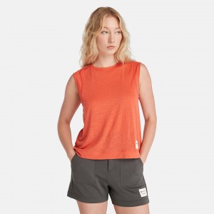 Timberland® x Icebreaker® Merino Ärmellose Top T-shirts Damen Orange | YDKX69834