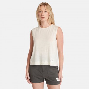 Timberland® x Icebreaker® Merino Ärmellose Top T-shirts Damen Weiß | FUVT46120