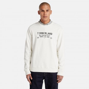 Timberland Utility Crewneck Sweatshirts Herren Weiß | CUKB61405