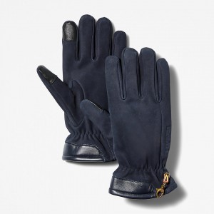 Timberland Winter Hill Leather Handschuhe Herren Navy | LRXJ31046
