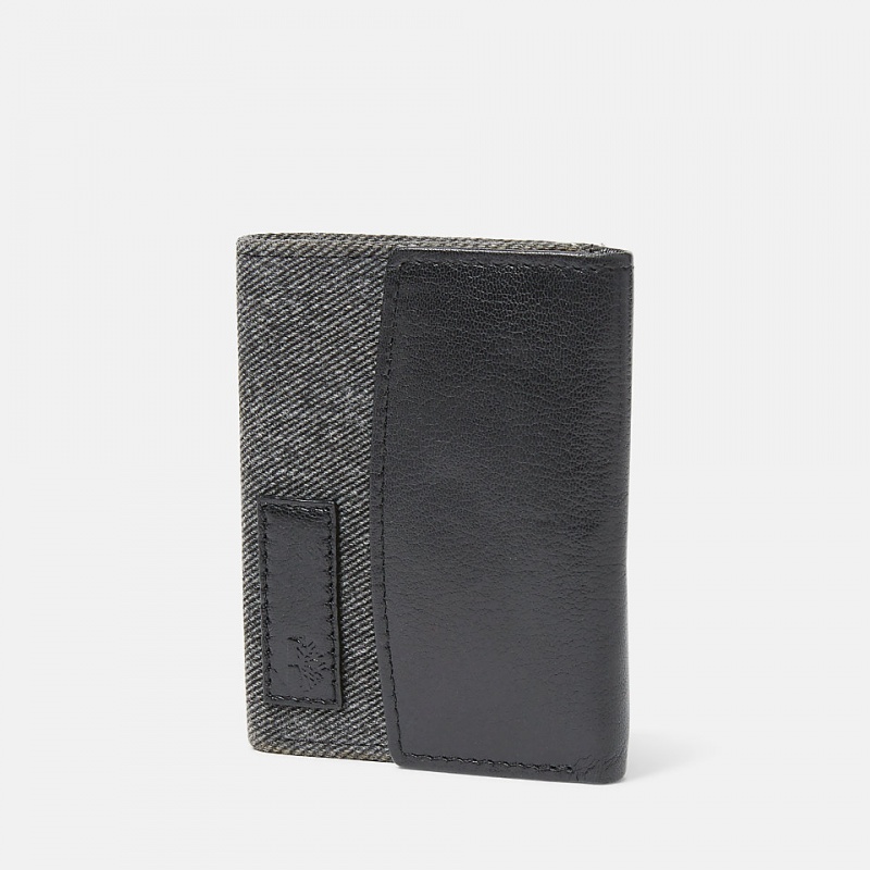 Timberland Canvas and Leather Billfold Wallets Taschen Damen Schwarz | DROF49012